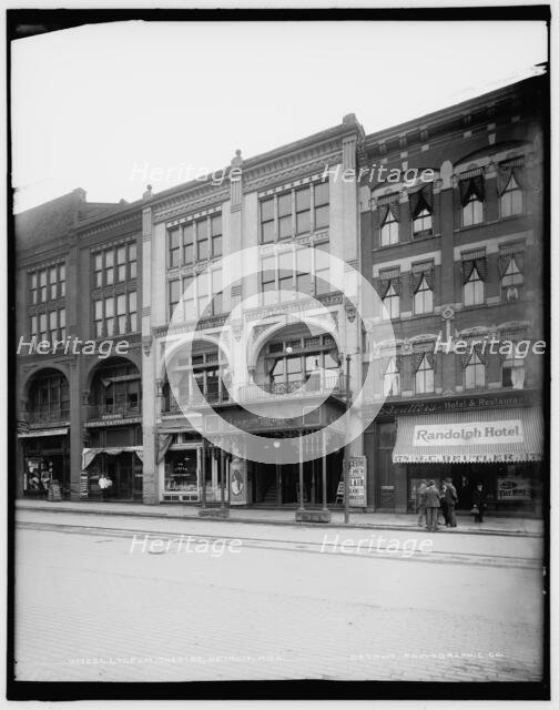 Lyceum Theatre, Detroit, Mich., between 1900 and 1906. Creator: Unknown.