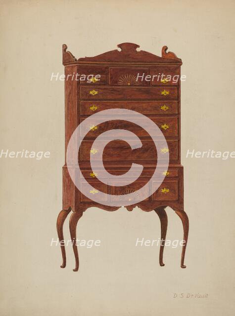 Highboy, c. 1941. Creator: David S De Vault.