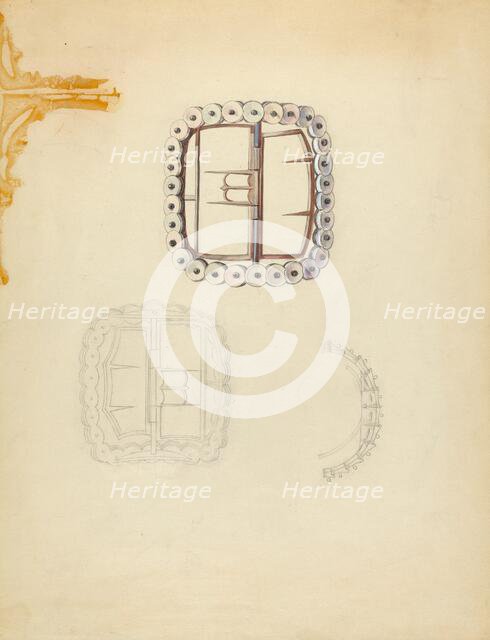 Shoe Buckle, c. 1940. Creator: Sylvia DeZon.