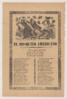 Broadsheet relating to the American Mosquito with verse critical of U.S. imperialism, 1903., 1903. Creator: José Guadalupe Posada.