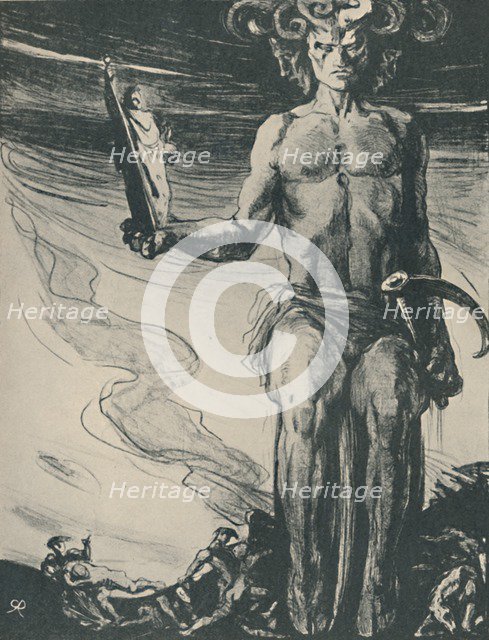 'Poster for Thomas Hardy's The Dynasts, 1919. Artist: Charles S Ricketts.