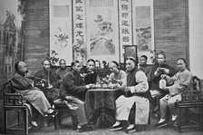 A party of Chinese taking tea, 1902. Artist: Mr Afong.