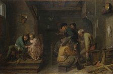 Tavern Scene, c. 1635. Artist: Brouwer, Adriaen (c.1605-1638)