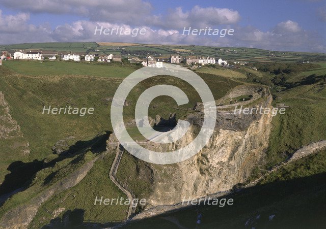 Tintagel Castle, Cornwall, 1998. Artist: N Corrie