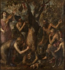 The Flaying of Marsyas , c1573-1575. Creator: Titian (1488-1576).