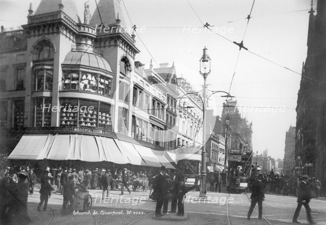 Church Street, Liverpool, 1890-1910. Artist: Unknown