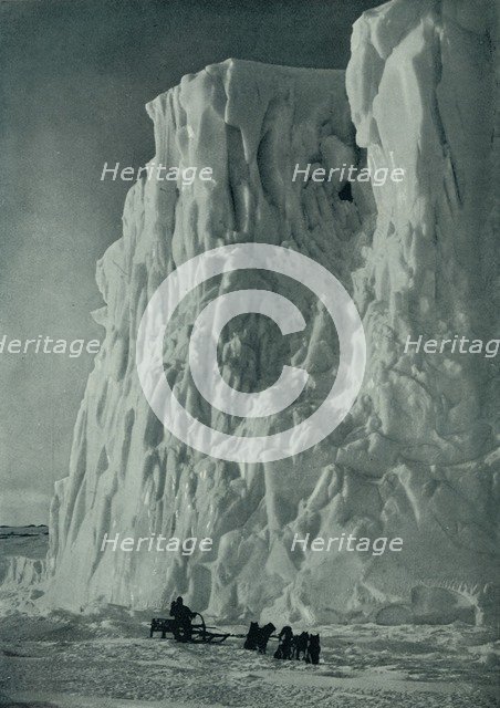 'The Point of the Barne Glacier', c1910–1913, (1913). Artist: Herbert Ponting.