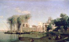 'Beni Suef on the Nile', 19th century. Artist: Prosper Georges Antoine Marilhat