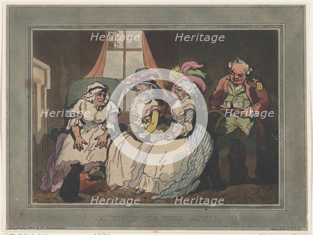 A Visit to the Aunt, December 20, 1794., December 20, 1794. Creators: Thomas Rowlandson, Francis Jukes.
