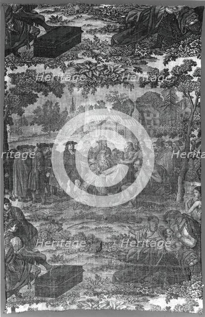 William Penn's Treaty with the Indians (Furnishing Fabric), England, c. 1800. Creator: Unknown.