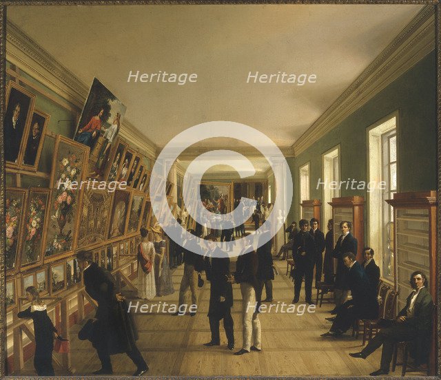 View of the University Exhibition of Fine Arts in Warsaw, 1828, 1828.