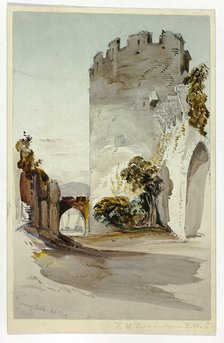 Conway Castle, 1849. Creator: Thomas Miles Richardson II.