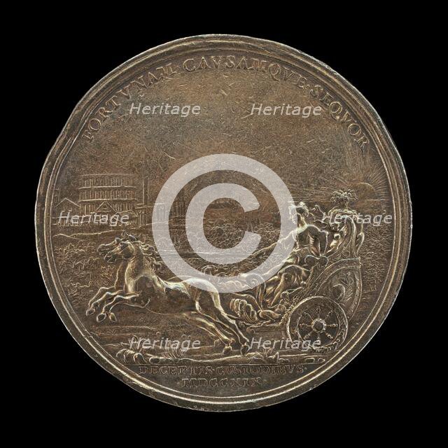 Princess Maria Clementina Sobieska in a Chariot [reverse], 1719. Creator: Ottone Hamerani.