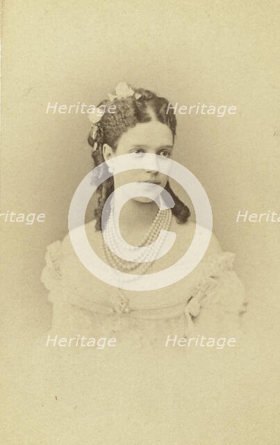 Princess Dagmar (later Empress Maria Feodorovna) head-and-shoulders..., between 1860 and 70. Creator: Unknown.