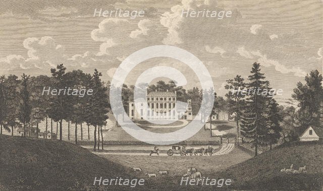 Bradborne, near Sevenoke, in the County of Kent, from Edward Hasted's, The History and ..., 1777-90. Creator: Richard Bernard Godfrey.