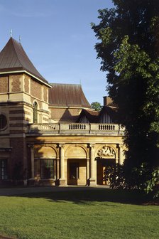 View of the main entrance, Eltham Palace, Greenwich, London, c2000s(?). Artist: Historic England Staff Photographer.