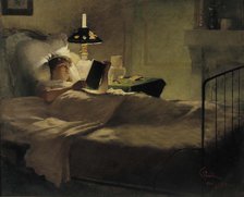 Evening Reading, 1884. Creator: Georg Pauli.