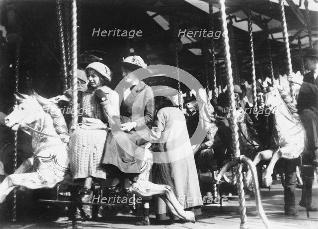 Goose Fair, Market Place, Nottingham, Nottinghamshire, 1908. Artist: Unknown