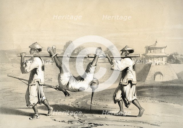 'Sketch from the wall on the morning after the grand attack', China, c1860. Creator: M & N Hanhart.