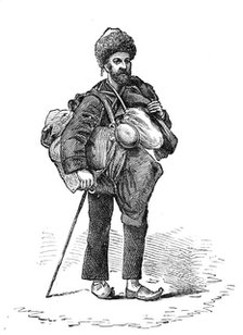Jorgi, Mr. Suter's servant, carrying their bedding and provisions, 1881. Creator: Unknown.