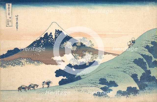 Fuji from Inume (?) Pass. Creator: Hokusai.
