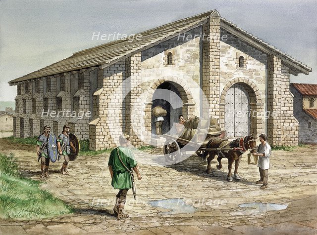 Housesteads Roman Fort, 2nd century, (c1990-2010). Artist: Philip Corke.