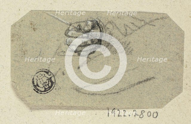 Right Hand Holding Drawing Implement, n.d. Creator: Unknown.