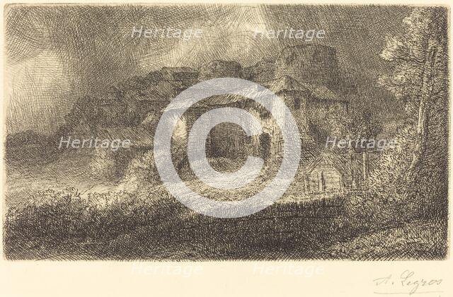 Ruins of a Chateau (Les ruins du chateau). Creator: Alphonse Legros.
