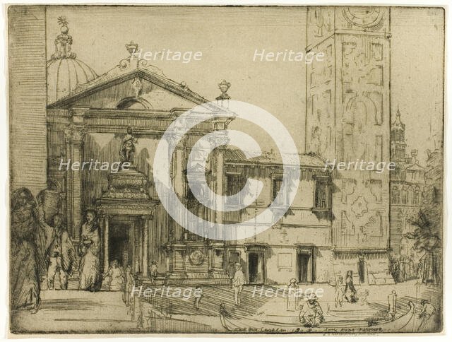 Santa Maria Formosa, Venice, 1909. Creator: Donald Shaw MacLaughlan.