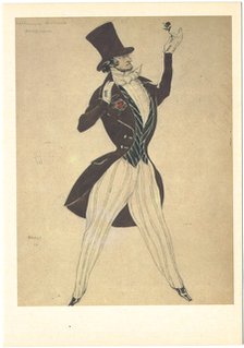 Costume design for the ballet Carnaval by R. Schumann, 1910. Artist: Bakst, Léon (1866-1924)