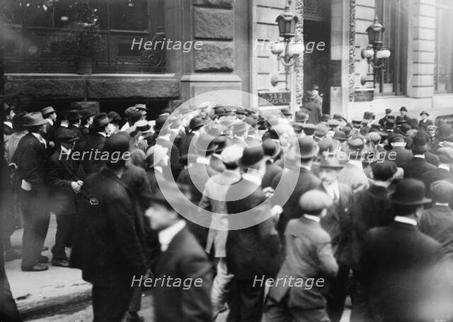 Crowd before Rockefeller office, 1914. Creator: Bain News Service.