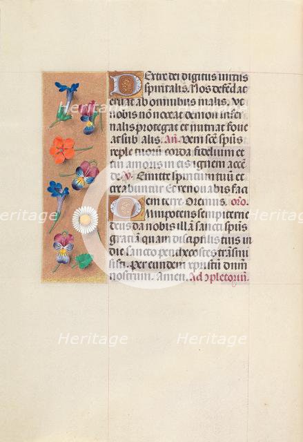 Hours of Queen Isabella the Catholic, Queen of Spain: Fol. 35v, c. 1500. Creator: Master of the First Prayerbook of Maximillian (Flemish, c. 1444-1519); Associates, and.