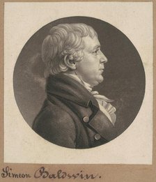 Simeon Baldwin, 1807. Creator: Charles Balthazar Julien Févret de Saint-Mémin.