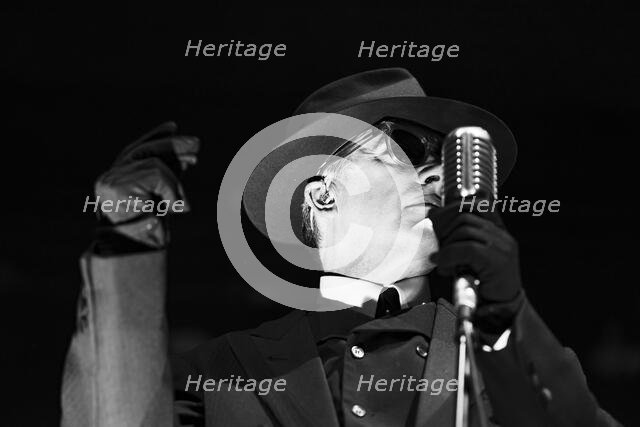 Dave Vanian, The Damned live at Alexandra Palace, London, Apr 2023. Creator: Annapaola Marchesani.