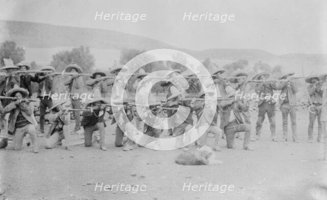 Revolucionarios Haciendo Fuego, 1911. Creator: Bain News Service.