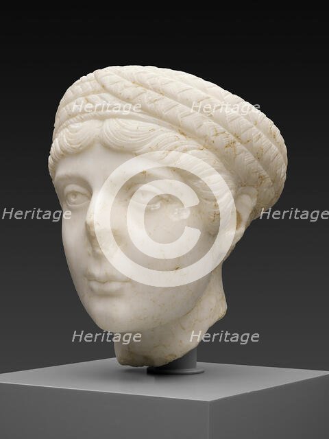 Portrait Head of a Young Woman, 130-40. Creator: Unknown.