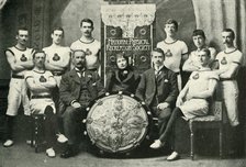 'The Team of Aberdeen Gymnasts, Winners of the N.P.R.S. Challenge Shield', 1902. Creator: Unknown.