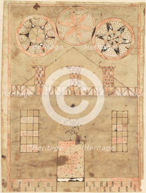 Fraktur House, early 19th century. Creator: Unknown.