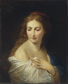 Portrait of Eugénie de Montijo (1826-1920), Empress of the French, Third Quarter of 19th century. Creator: Winterhalter, Franz Xavier (1805-1873).