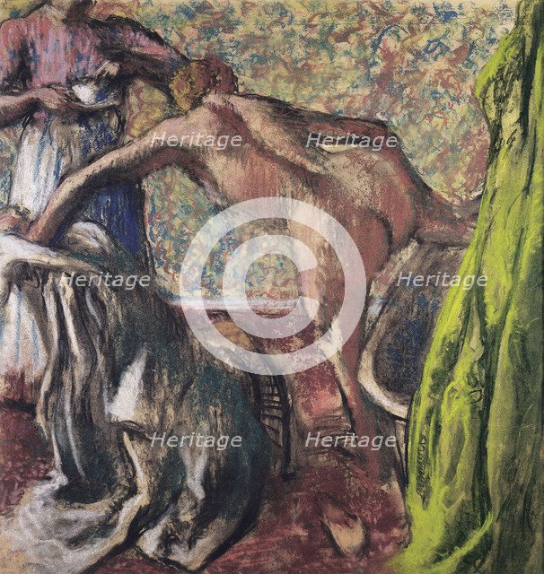 Breakfast After the Bath (Le Petit Déjeuner après le bain), ca 1896. Artist: Degas, Edgar (1834-1917)