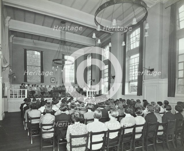 Students attending a conference, Furzedown Training College, London, 1935. Artist: Unknown.