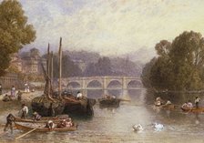 'Richmond Bridge', 19th century Creator: Birket Foster.