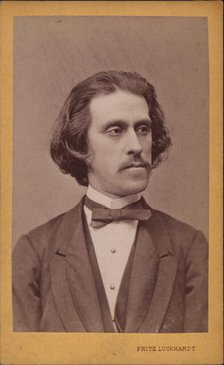 Portrait of the composer Josef Strauss (1827-1870), c. 1868. Creator: Luckhardt, Fritz (1843-1894).