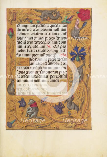 Decorated Text Page; Spinola Hours, about 1510-1520. Creator: Unknown.