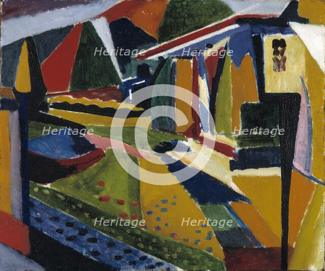 Abstract Landscape, 1915-1916. Creator: Henry Lyman Saÿen.