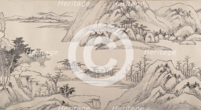 River Landscape in Autumn, dated 1661. Creator: Luo Mu.