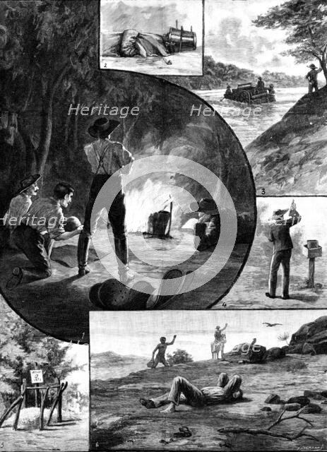 A Ride Across Australia - sketches by Mr. A. J. Vogan, 1890. Creator: P Naumann.