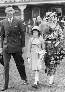 King George VI, Queen Elizabeth, and Princess Elizabeth, 1937. Artist: Unknown