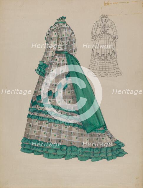 Dress, c. 1936. Creator: Margaret Concha.