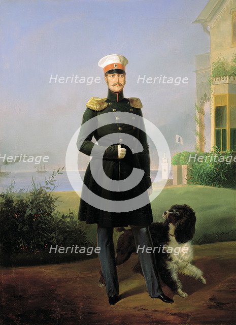 Portrait of Emperor Nicholas I', (1796-1855), 1849.  Creator: Bottman, Yegor (Gregor) (18..-1891).